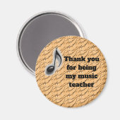 Vielen Dank, dass Sie meine Lehrerin für Musik sin Magnet (Vorderseite/Rückseite)