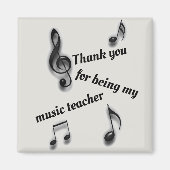 Vielen Dank, dass Sie meine Lehrerin für Musik sin Magnet (Vorne)
