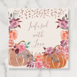 Vielen Dank, dass Sie mit der Liebe Herbst Blumeng Geschenkanhänger