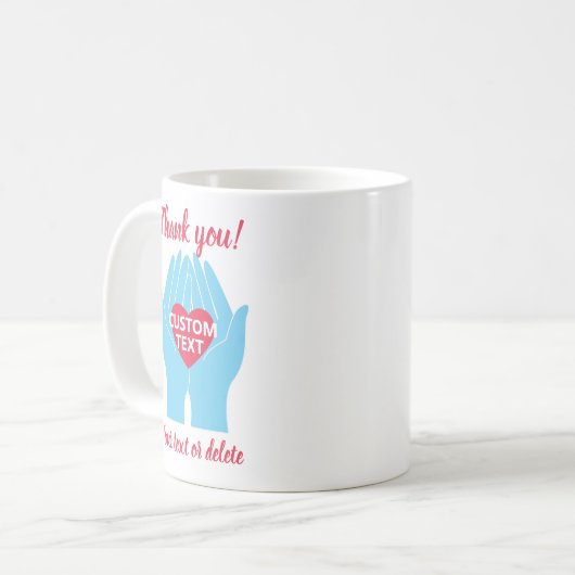 Vielen Dank, dass Sie mit Herz-Kreislauf-System he Kaffeetasse (Vorderseite Links)