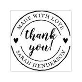 Vielen Dank, dass Sie mit Liebe Personalisiertes P Permastempel (Design)