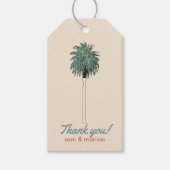Vielen Dank, dass Sie mit Palm Tree markieren Geschenkanhänger (Vorderseite)