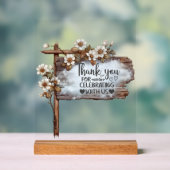 Vielen Dank, dass Sie mit uns akryllischen Zeichen Acrylschild (Neutral)