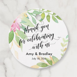 Vielen Dank, dass Sie mit uns feiern Geschenkanhänger