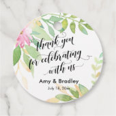 Vielen Dank, dass Sie mit uns feiern Geschenkanhänger (Vorderseite)