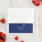 Vielen Dank, dass Sie mit uns feiern... Serviette (Beispiel)