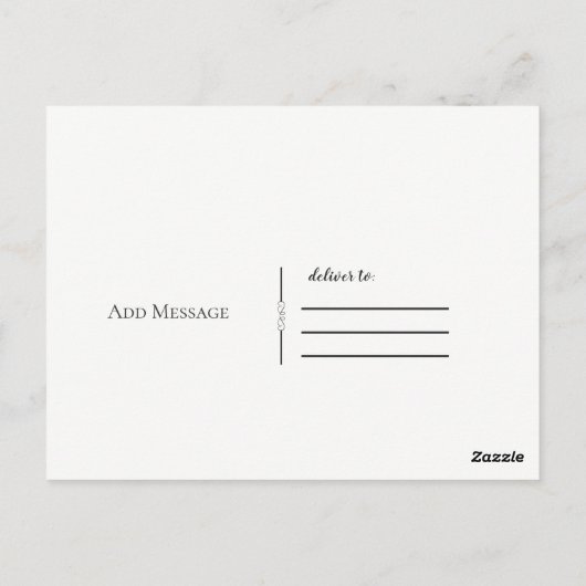 Vielen Dank, dass Sie moderne Skriptart Postkarte (Rückseite)