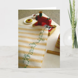 Vielen Dank, dass Sie Nähmaschine Dankeskarte