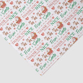 Vielen Dank, dass Sie nett aus dem Santa Tissue Pa Seidenpapier (Detail)