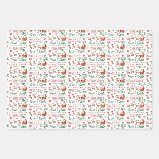 Vielen Dank, dass Sie nette Verpackungsblätter sin Geschenkpapier Set (Vorderseite 3)