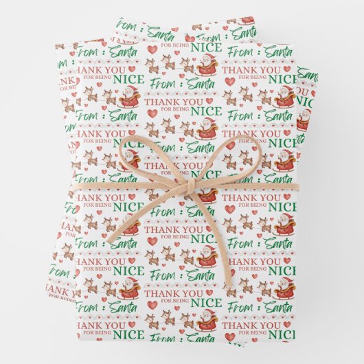 Vielen Dank, dass Sie nette Verpackungsblätter sin Geschenkpapier Set (Beispiel)