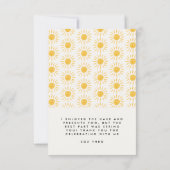 Vielen Dank, dass Sie niedlich Spaß haben Wasserfa Dankeskarte (Rückseite)