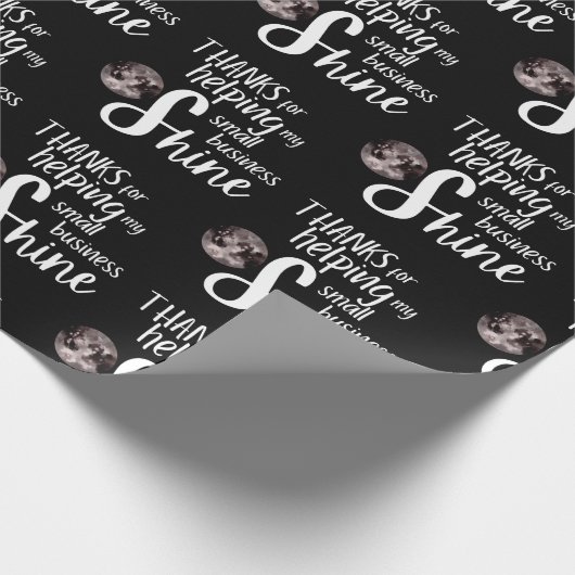 Vielen Dank, dass Sie Papierblätter umblättern Geschenkpapier (Ecke)