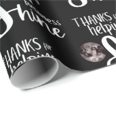 Vielen Dank, dass Sie Papierblätter umblättern Geschenkpapier (Rolleneckpunkt)