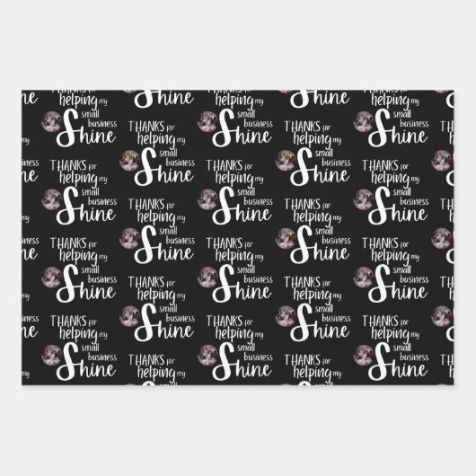 Vielen Dank, dass Sie Papierblätter umblättern Geschenkpapier Set (Vorderseite 2)