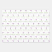 Vielen Dank, dass Sie Papierblätter umblättern Geschenkpapier Set (Vorderseite)