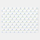 Vielen Dank, dass Sie Papierblätter umblättern Geschenkpapier Set (Vorderseite)