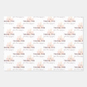 Vielen Dank, dass Sie Papierblätter umblättern Geschenkpapier Set (Vorderseite 3)