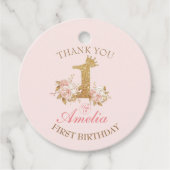 Vielen Dank, dass Sie Pink Gold Crown Princess 1.  Geschenkanhänger (Vorderseite)