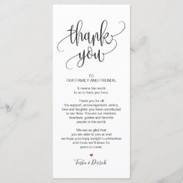 Vielen Dank, dass Sie Platz Einstellkarte für das  Programm