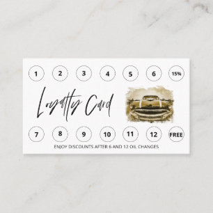 *~* Vielen Dank, dass Sie QR Lube Car Wash LOGO Au Treuekarte