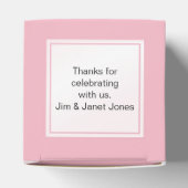 Vielen Dank, dass Sie rosa/weiß/weiß Streifen Must Geschenkschachtel (Oben)