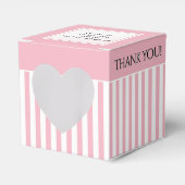Vielen Dank, dass Sie rosa/weiß/weiß Streifen Must Geschenkschachtel (Vorderseite)