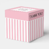 Vielen Dank, dass Sie rosa/weiß/weiß Streifen Must Geschenkschachtel (Rückseite)