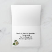 Vielen Dank, dass Sie Rose zu einem Host haben Dankeskarte (Innenseite)