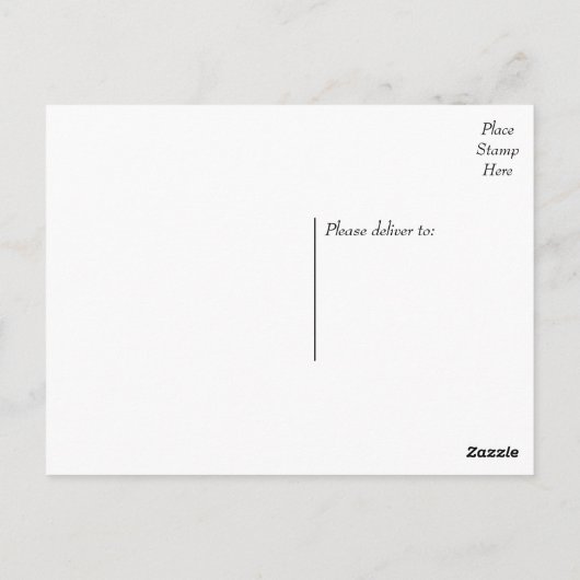 Vielen Dank, dass Sie Schwarz-Weiß-Spritzer Hochze Postkarte (Rückseite)