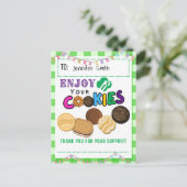 Vielen Dank, dass Sie Scout Cookies Cards bestelle Postkarte (Stehend Vorderseite)