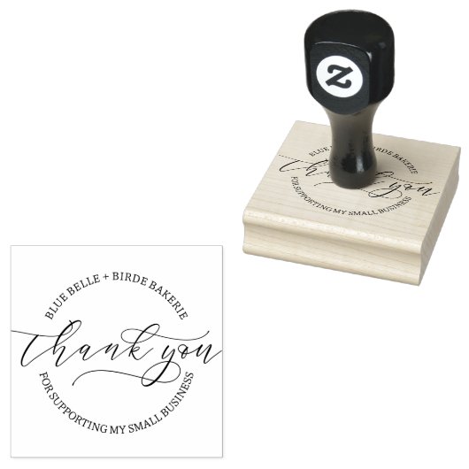 Vielen Dank, dass Sie Script Baked Goods Bakery Bu Gummistempel (Stempel)