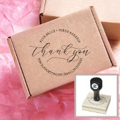 Vielen Dank, dass Sie Script Baked Goods Bakery Bu Gummistempel