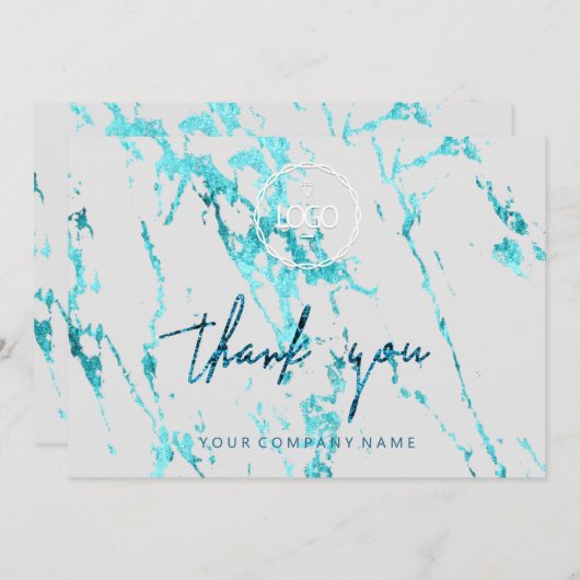 Vielen Dank, dass Sie Script Business Insert Logo Einladung (Vorne/Hinten)