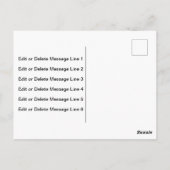 Vielen Dank, dass Sie Script Elegant Schwarz-weiß  Postkarte (Rückseite)