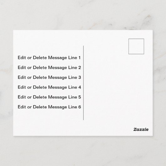 Vielen Dank, dass Sie Script Elegant Schwarz-weiß  Postkarte (Rückseite)