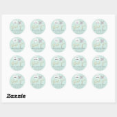 Vielen Dank, dass Sie Script Name Logo Qr Code Onl Runder Aufkleber (Blatt)