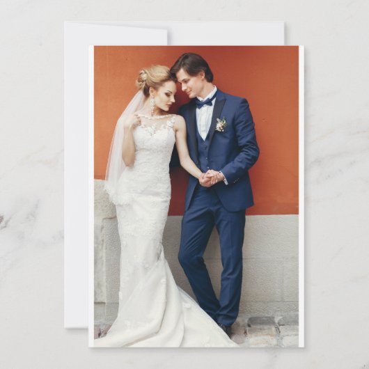 Vielen Dank, dass Sie Script Wedding Foto Danke Ka (Rückseite)