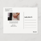 Vielen Dank, dass Sie Script Wedding Foto Postkarte (Rückseite)