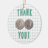 Vielen Dank, dass Sie selbst Einladungs-Embryonen Keramikornament (Links)