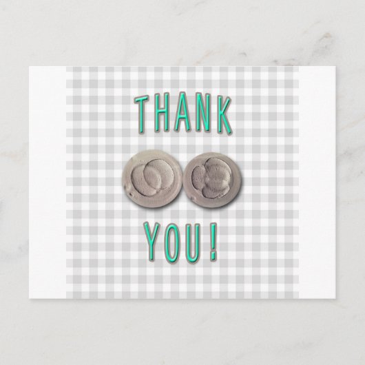 Vielen Dank, dass Sie selbst Einladungs-Embryonen Postkarte (Vorderseite)