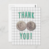 Vielen Dank, dass Sie selbst Einladungs-Embryonen Postkarte (Vorne/Hinten)