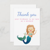 Vielen Dank, dass Sie sich als seltene Frau willko Dankeskarte (Vorne/Hinten)