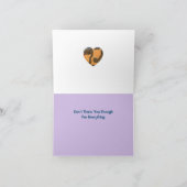 Vielen Dank, dass Sie sich bei Ihrer Mama bedanken Dankeskarte (Innenseite)