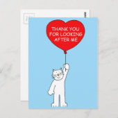 Vielen Dank, dass Sie sich die Katze angesehen hab Postkarte (Vorne/Hinten)