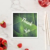 Vielen Dank, dass Sie sich für das Green Leaf Foto Serviette (Beispiel)