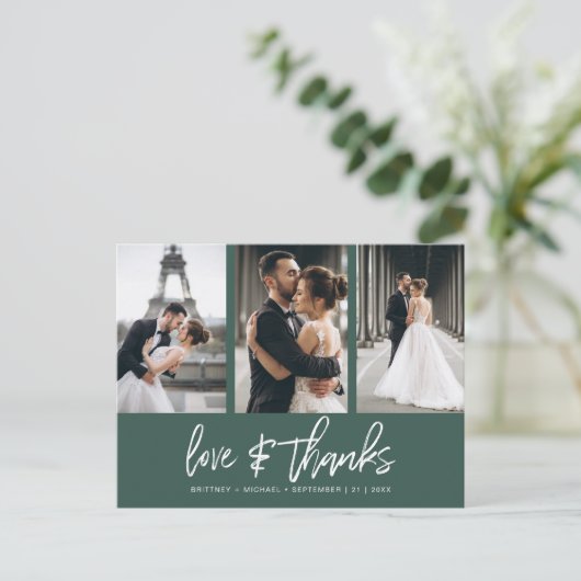 Vielen Dank, dass Sie sich für das handgeschrieben Postkarte (Stehend Vorderseite)