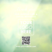 Vielen Dank, dass Sie sich für das Logo-Branding v Fensteraufkleber (Blatt 3)