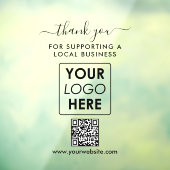 Vielen Dank, dass Sie sich für das Logo-Branding v Fensteraufkleber (Blatt 3)