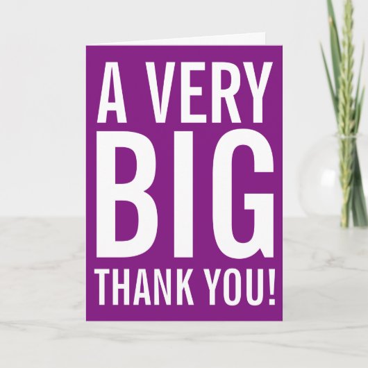 Vielen Dank, dass Sie sich für das Sprichwort beda Dankeskarte (Vorderseite)